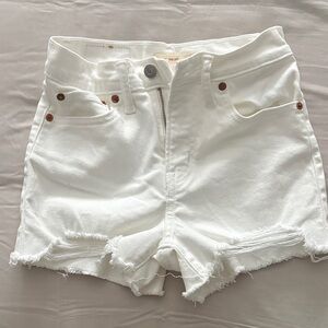 Women's White Levi’s Denim Shorts